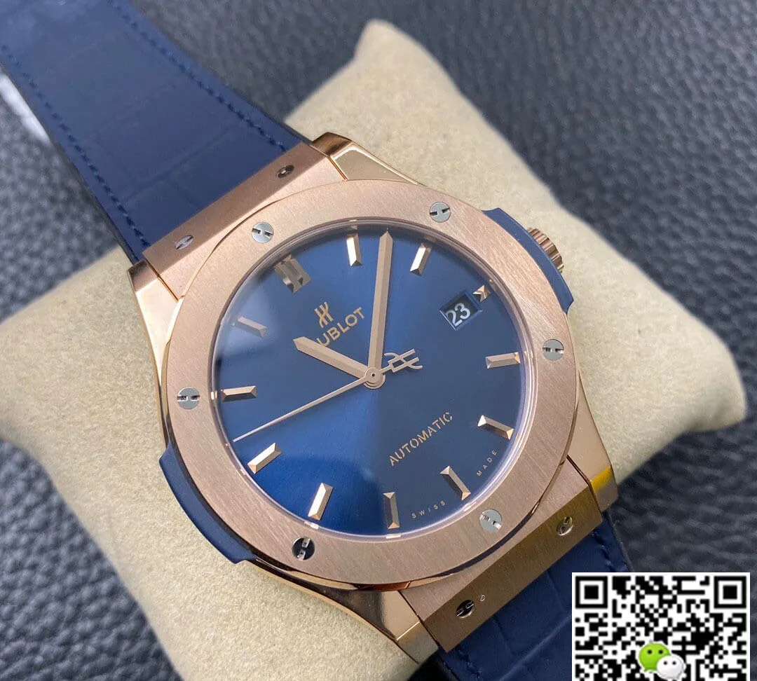 Hublot Classic Fusion 542.OX.7180.LR 42MM WWF Factory 1:1 Best Edition Replica Watch Blue Strap